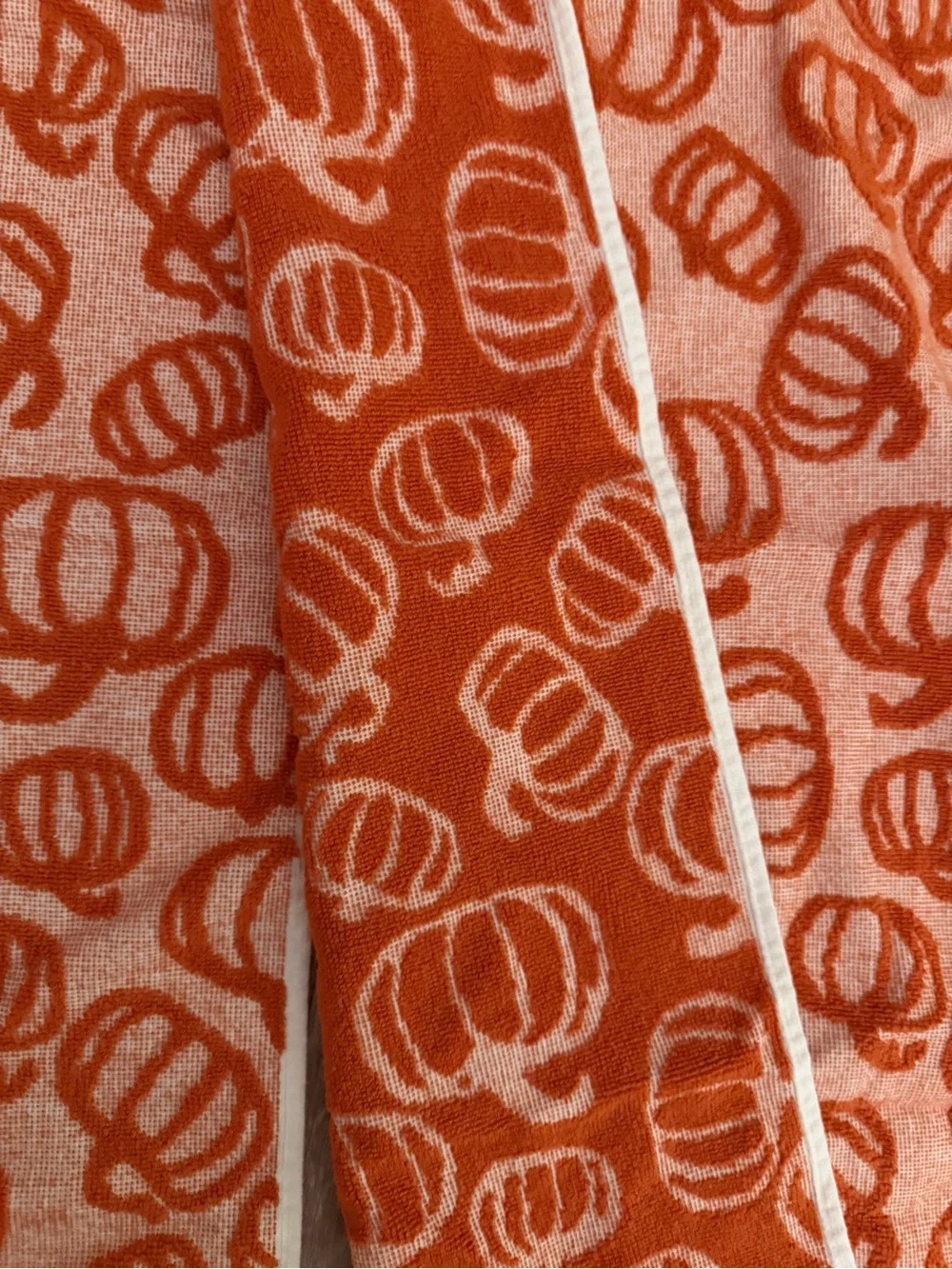 Orange Pumpkin Pattern Bath Towels - Home Bath 3 towels